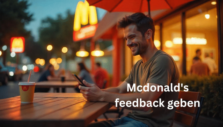 mcdonald's feedback geben