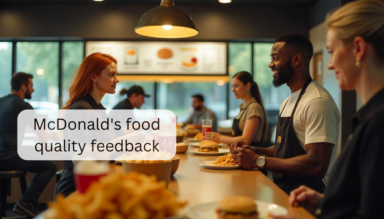 McDonalds food quality feedback 1
